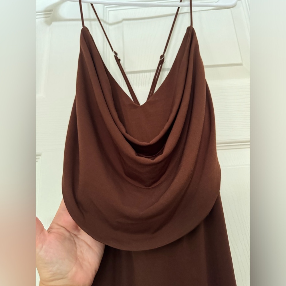 Hello Molly chocolate brown maxi dress
